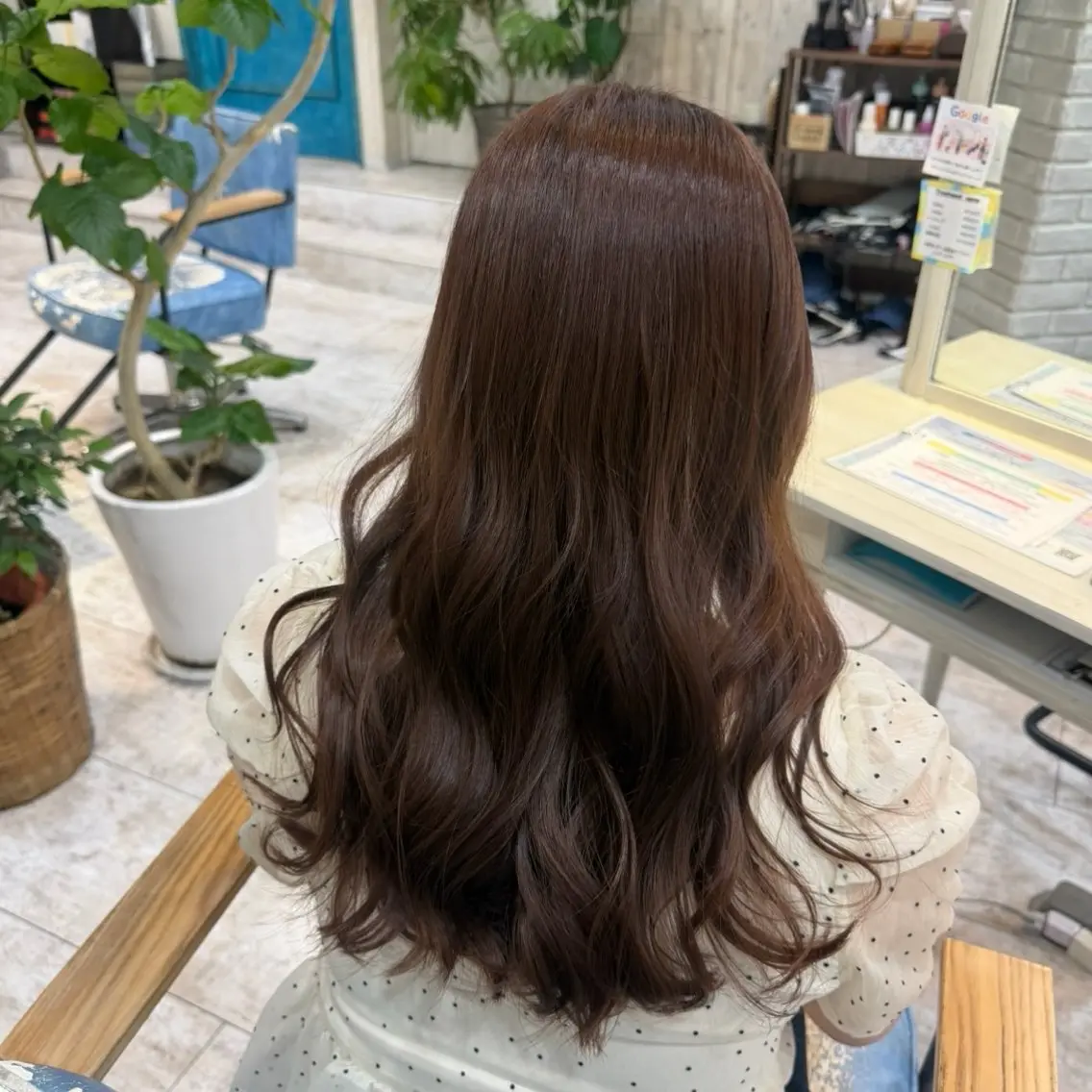 ロング カラー カット ヘアカラー トリートメント 🫧透け感⋆艶髪💎 山口アヤカのヘアスタイル