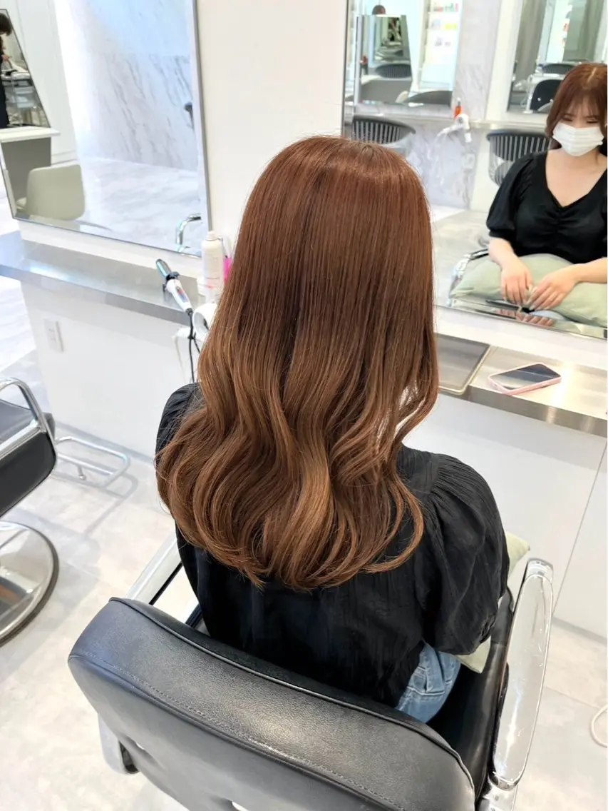 ロング カラー ヘアカラー parvemix平野 真央🎀💞のヘアスタイル