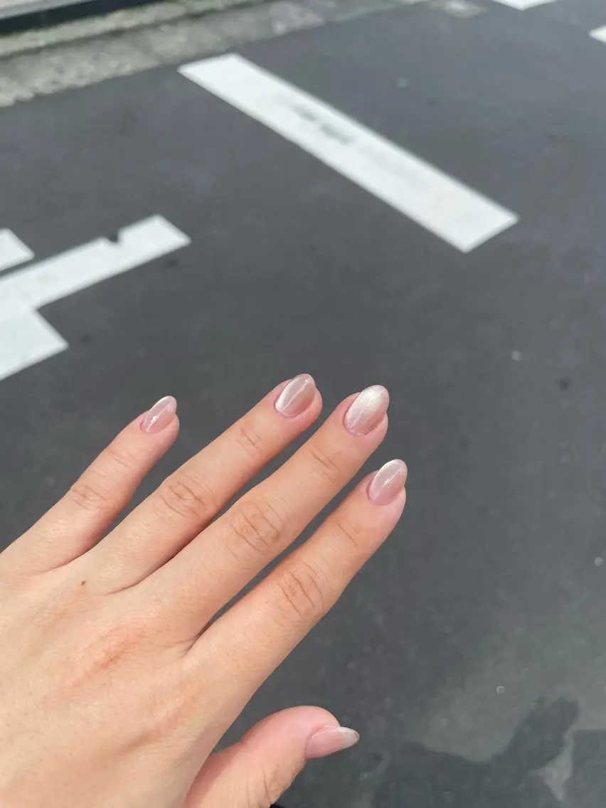 ネイル Rika🌼 シンプル•マグネットのネイルデザイン