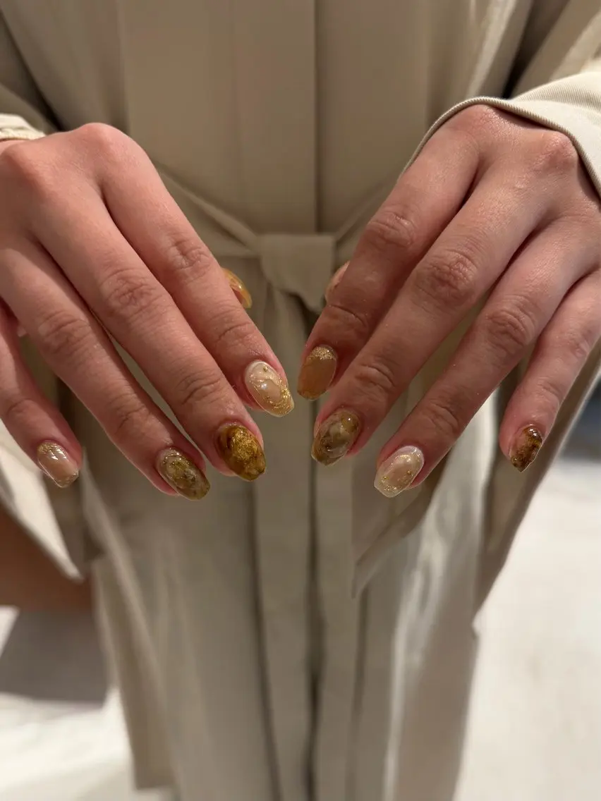 ネイル ニュアンスネイル シンプルネイル anuw hinaのネイルデザイン
