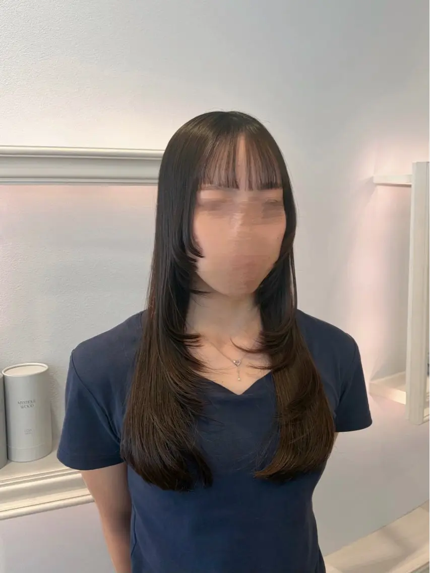 ロング カット 艶カラー⑅̥ヘアメ ⑅̥honokaのヘアスタイル