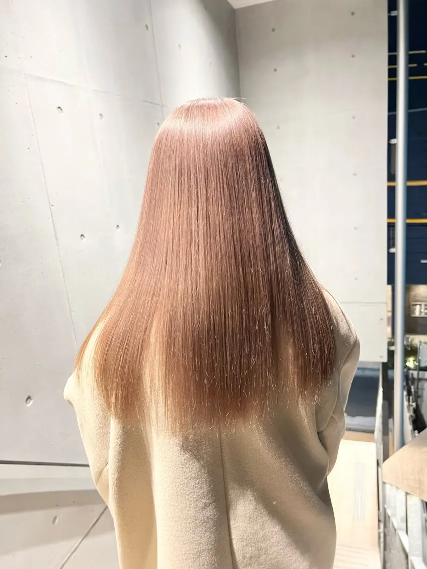 ロング カット ヘアカラー トリートメント 艶髪レイヤー/ ハイトーンKeitaのヘアスタイル