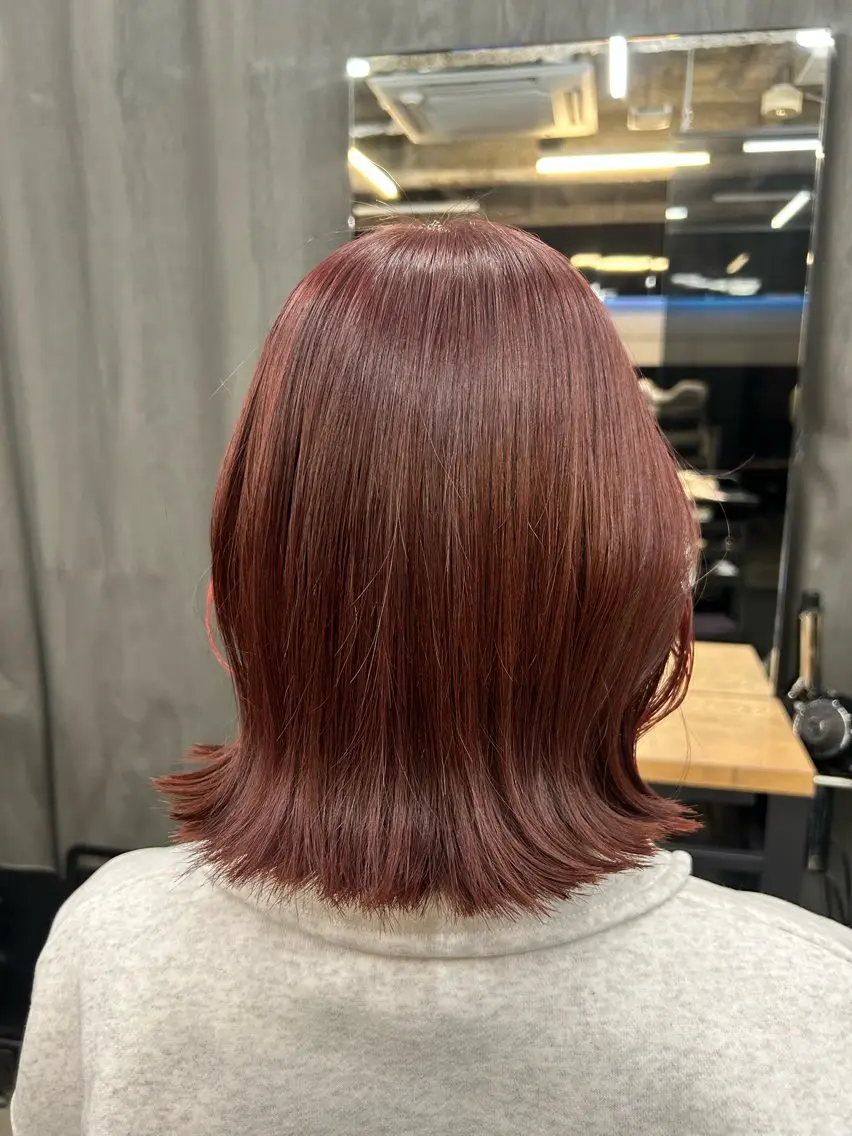 ミディアム モテヘア 韓国ヘアhikariのヘアスタイル