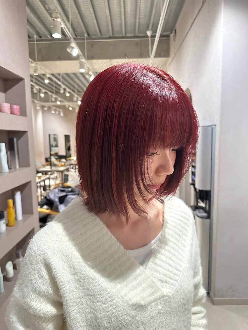 ミディアム Unami/渋谷 TSUKIのヘアスタイル