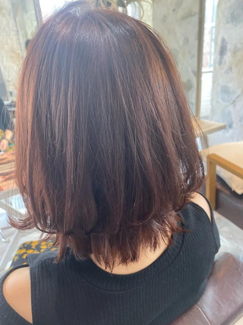 ミディアム カラー 塚本 昂のヘアスタイル