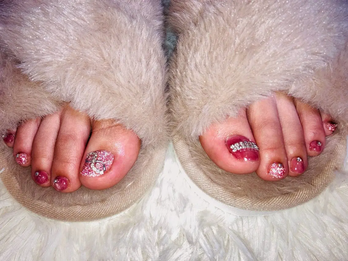 ネイル フラッシュネイル フットネイル Nail salon - Threee　-のネイルデザイン
