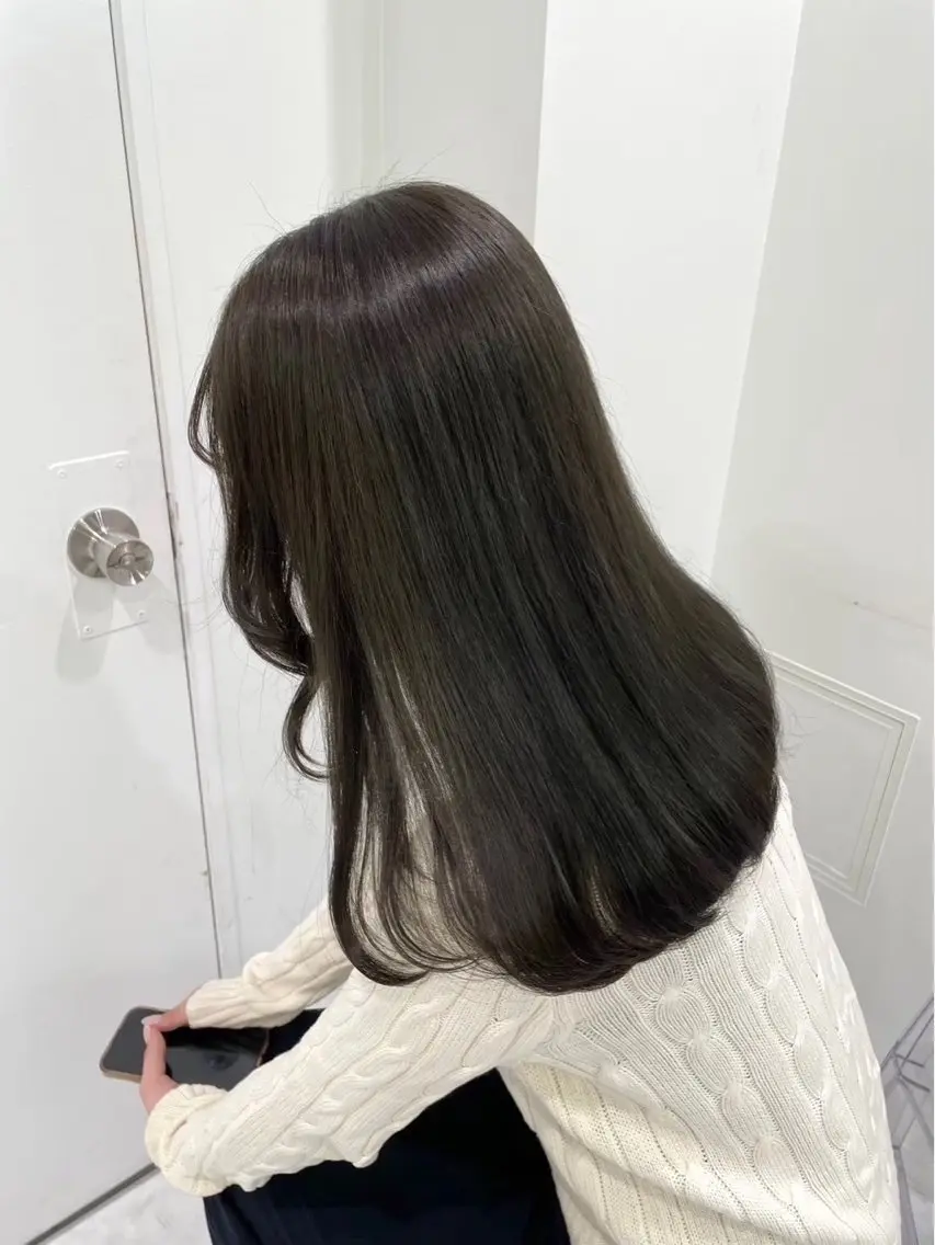 ロング 髪質改善 トリートメント 韓国× ベージュ特化🤎のヘアスタイル