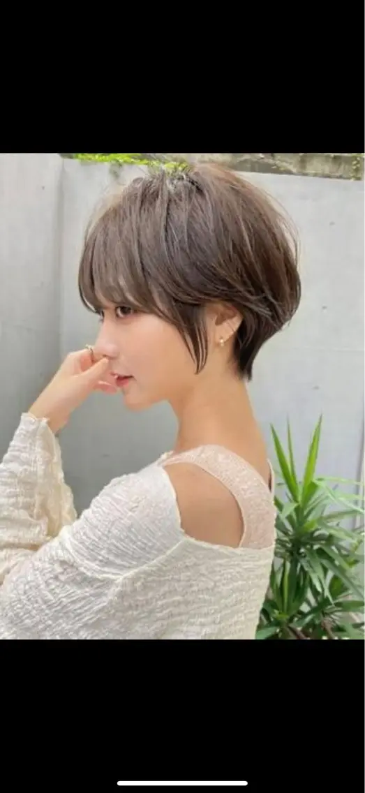 ショート ショートボブ ボブ ショートヘア トップヘアー中庄 えみぃのヘアスタイル