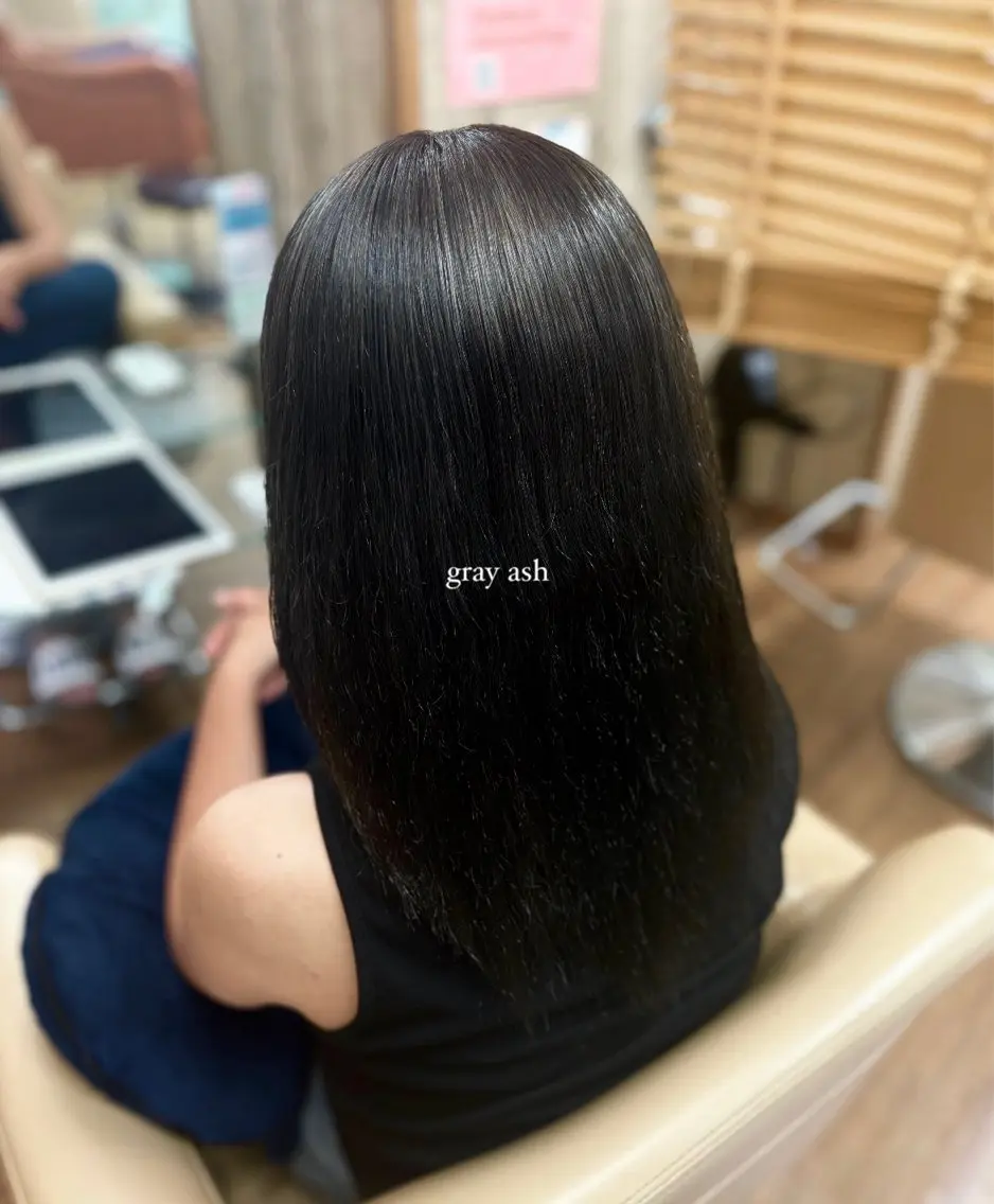 カラー ヘアカラー トリートメント ツヤ感カラー/韓国 カットkanna🖤のヘアスタイル