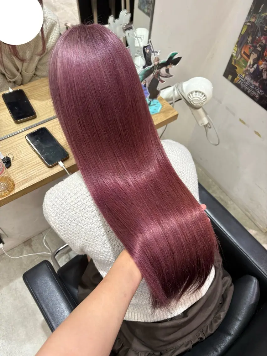 ロング カラー ヘアカラー トリートメント 推しカラー/ ミクのヘアスタイル