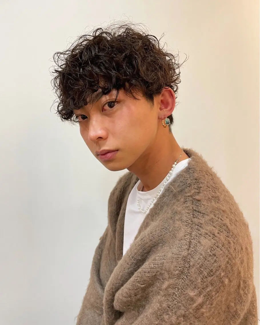 ショート パーマ メンズ メンズパーマ カット パーマ 小山功陽 /メンズスタイルのヘアスタイル
