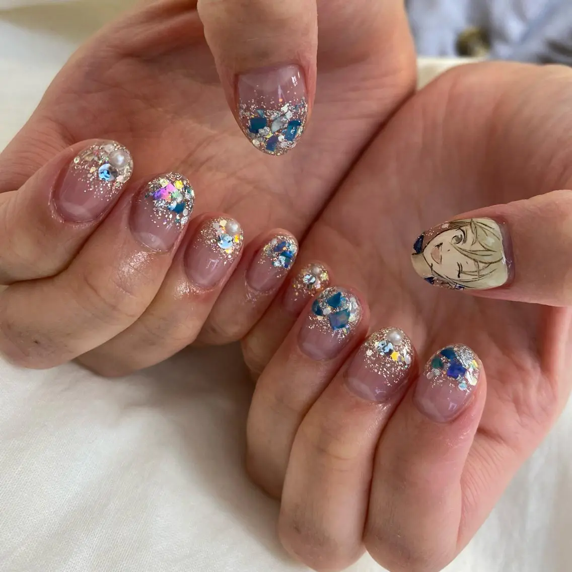 ショート ハンドネイル 池袋痛ネイル Nok. 渡辺のネイルデザイン