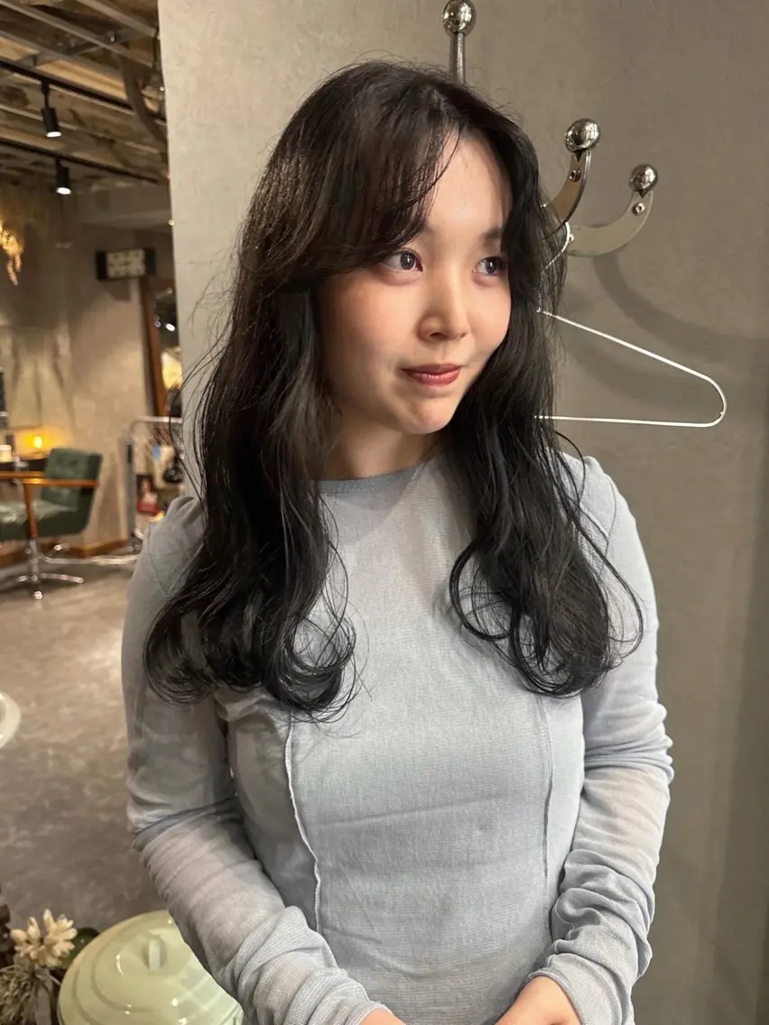 ミディアム カラー パーマ ヘアアレンジ メンズ カット ヘアカラー 心斎橋美容室 Junのヘアスタイル