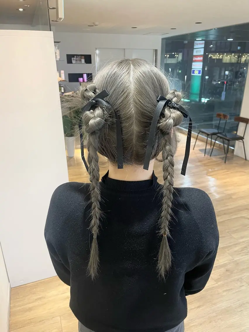 ロング 前田 菜奈子のヘアスタイル