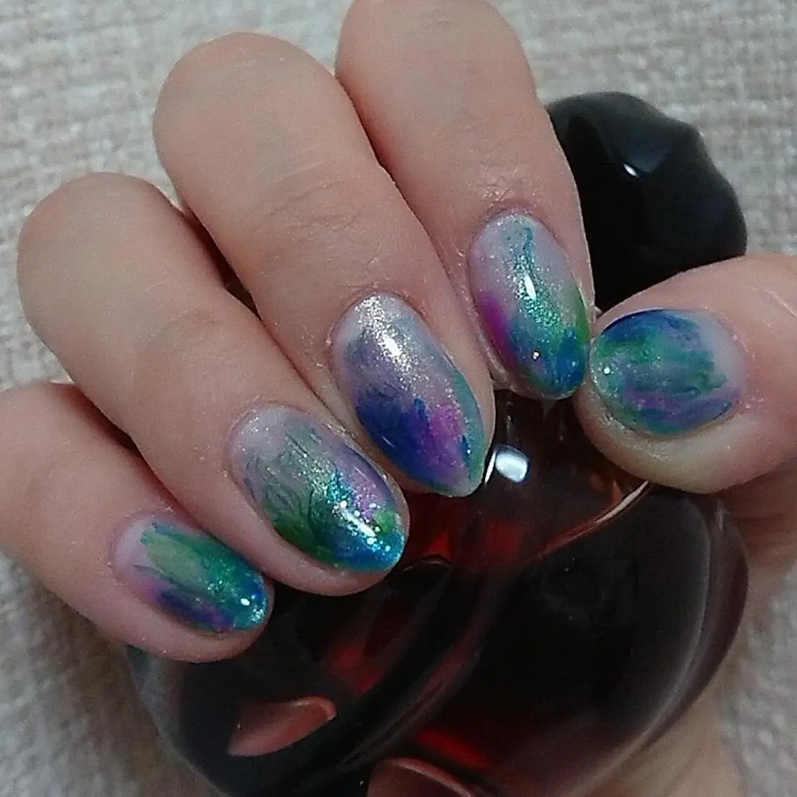 ネイル グラデーション キラキラネイル ラメ(グリッター) Lilith Nailのネイルデザイン
