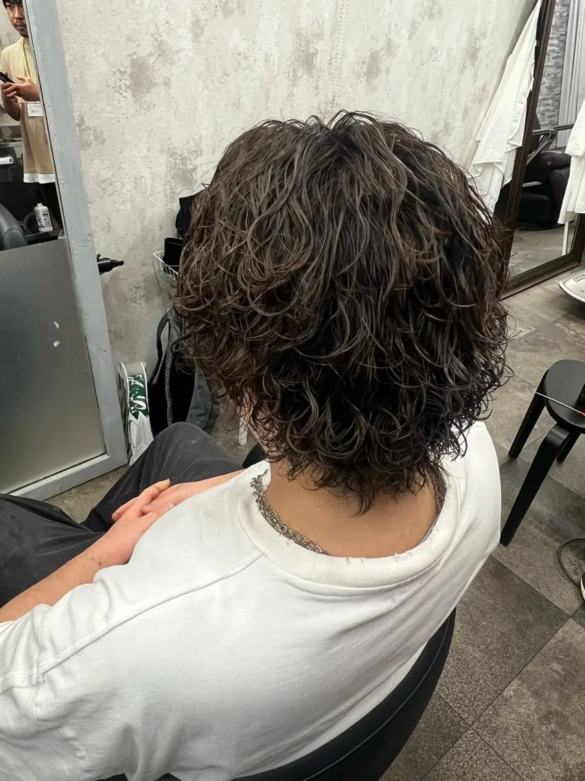 ✨️メンズミニモ限定✨️　　　　　　　　　　　　　　　　　カット＋サーフカールor波巻きパーマ＋トリートメントの写真