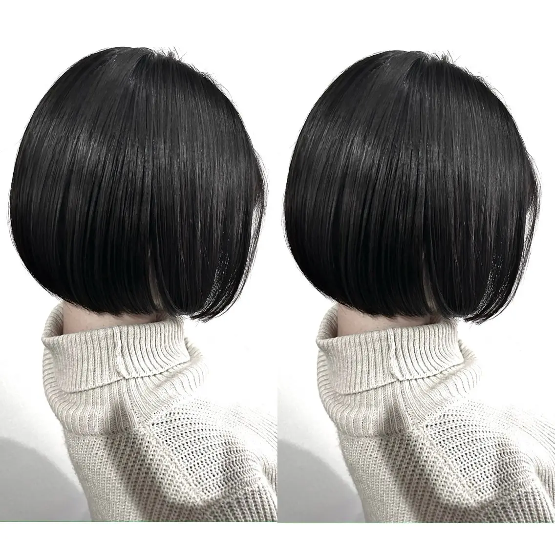 ショート 切っぱなし💇‍♀️ イヤリング🎨龍之介のヘアスタイル