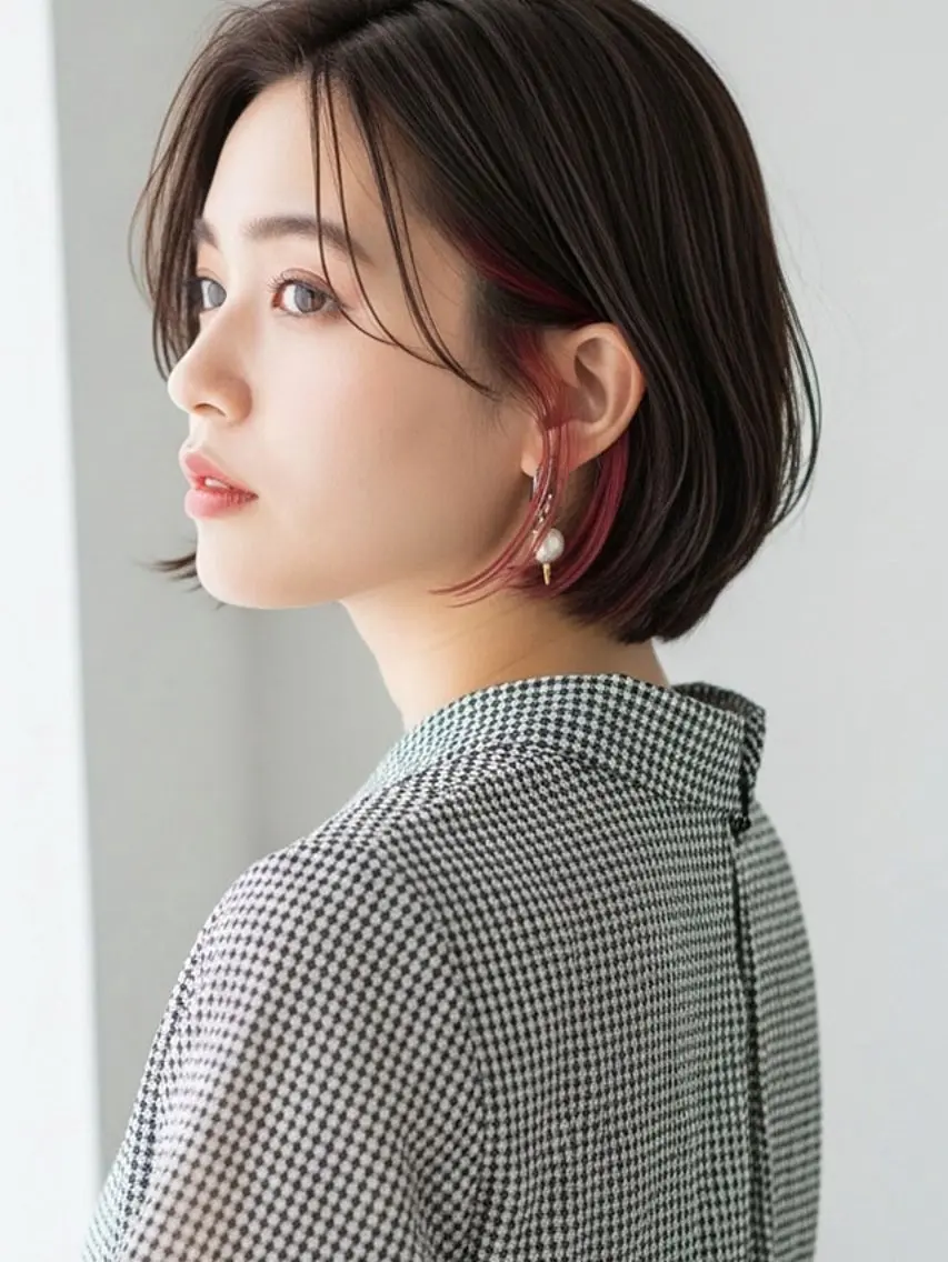 ショート カラー ヘアカラー トリートメント 瀬尾 加寿馬のヘアスタイル