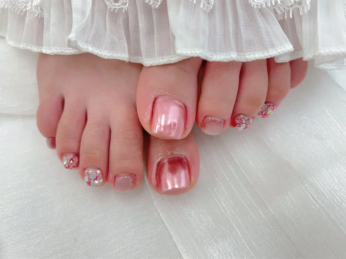 ネイル フットネイル OCEAN nail パラジェル　取扱い店のネイルデザイン