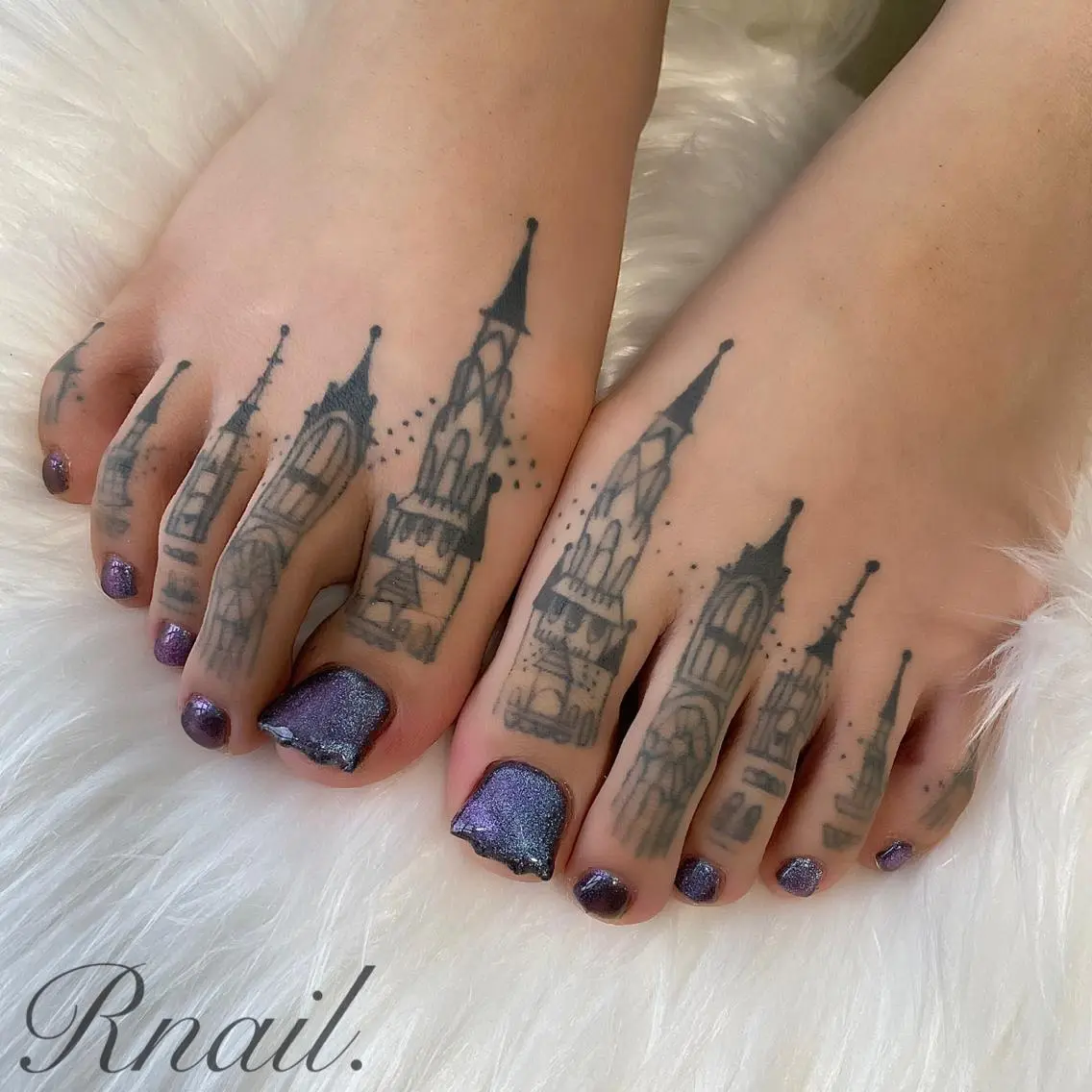 ネイル フットネイル マグネットネイル フットネイル R nail.のネイルデザイン