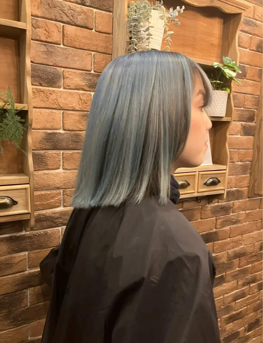 ミディアム カラー マエダ シュンのヘアスタイル