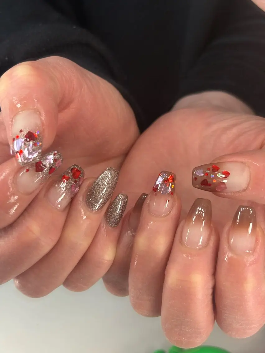 ネイル バレンタイン Nailsalon Lariaのネイルデザイン