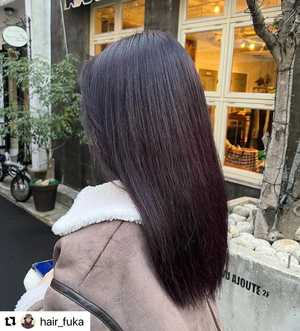 ミディアム カラー メンズ ダブルカラー パープルカラー 🩷Eny terrace🩷のヘアスタイル