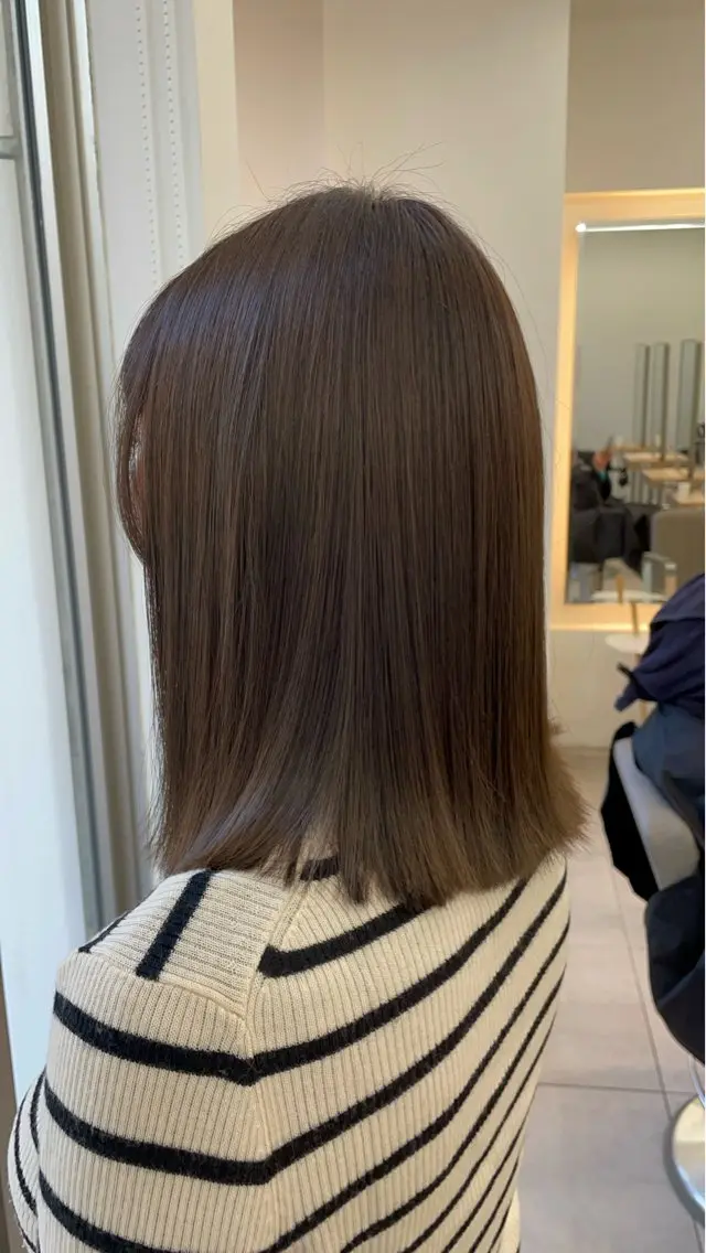 ミディアム カラー 髪質改善 ✨髪質改善✨美髪 矯正🫧小泉のヘアスタイル