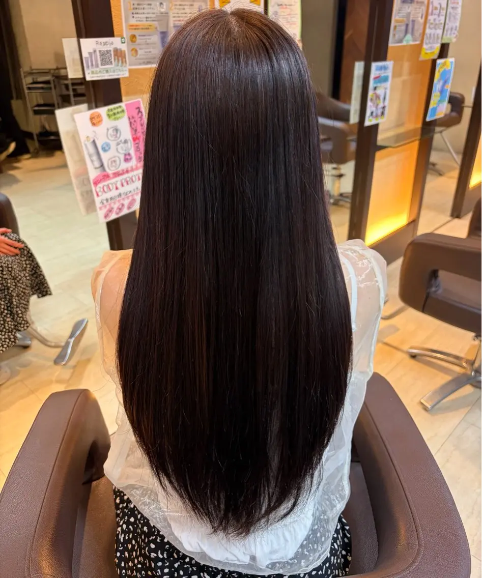 ロング カラー カット ヘアカラー トリートメント 🎀ショートボブ銀座 🎀akaneのヘアスタイル