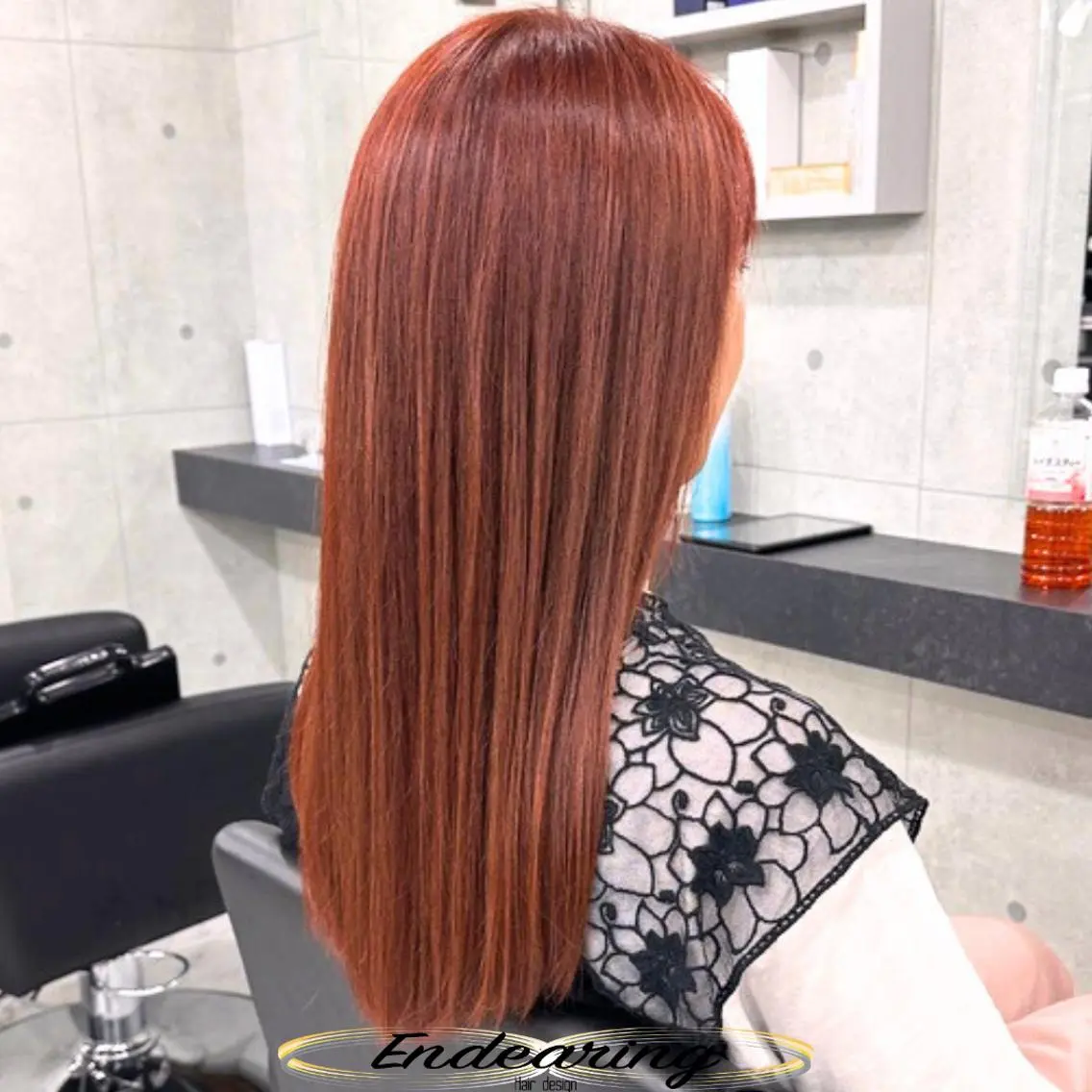 ロング ロング ヘアカラー トリートメント Endearing 銀座/レイヤーカットのヘアスタイル