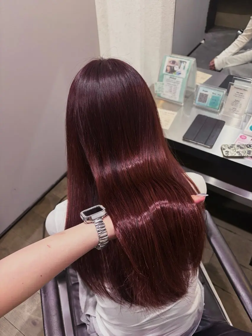 ロング カラー ヘアカラー yu rinaのヘアスタイル