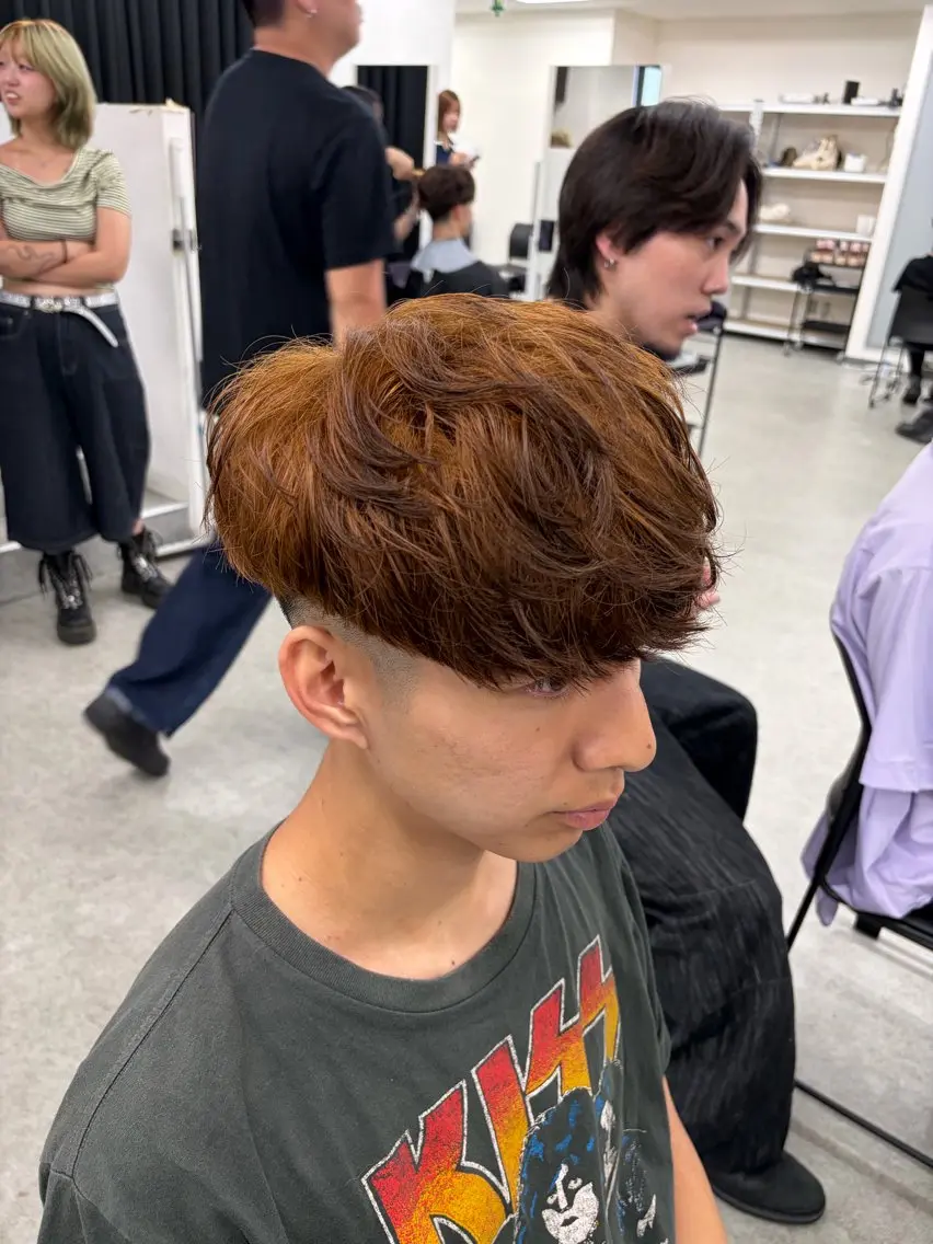 ショート メンズ フェードカット スキンフェード カット メンズパーマカット 達人/涼のヘアスタイル