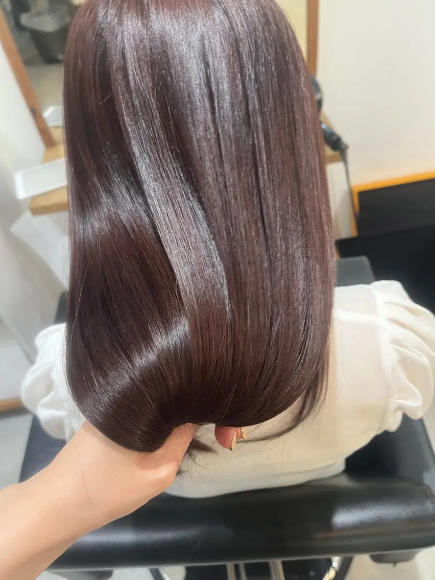 ロング トリートメント ✨🎨ブリーチなし 透明感カラー✨美友のヘアスタイル