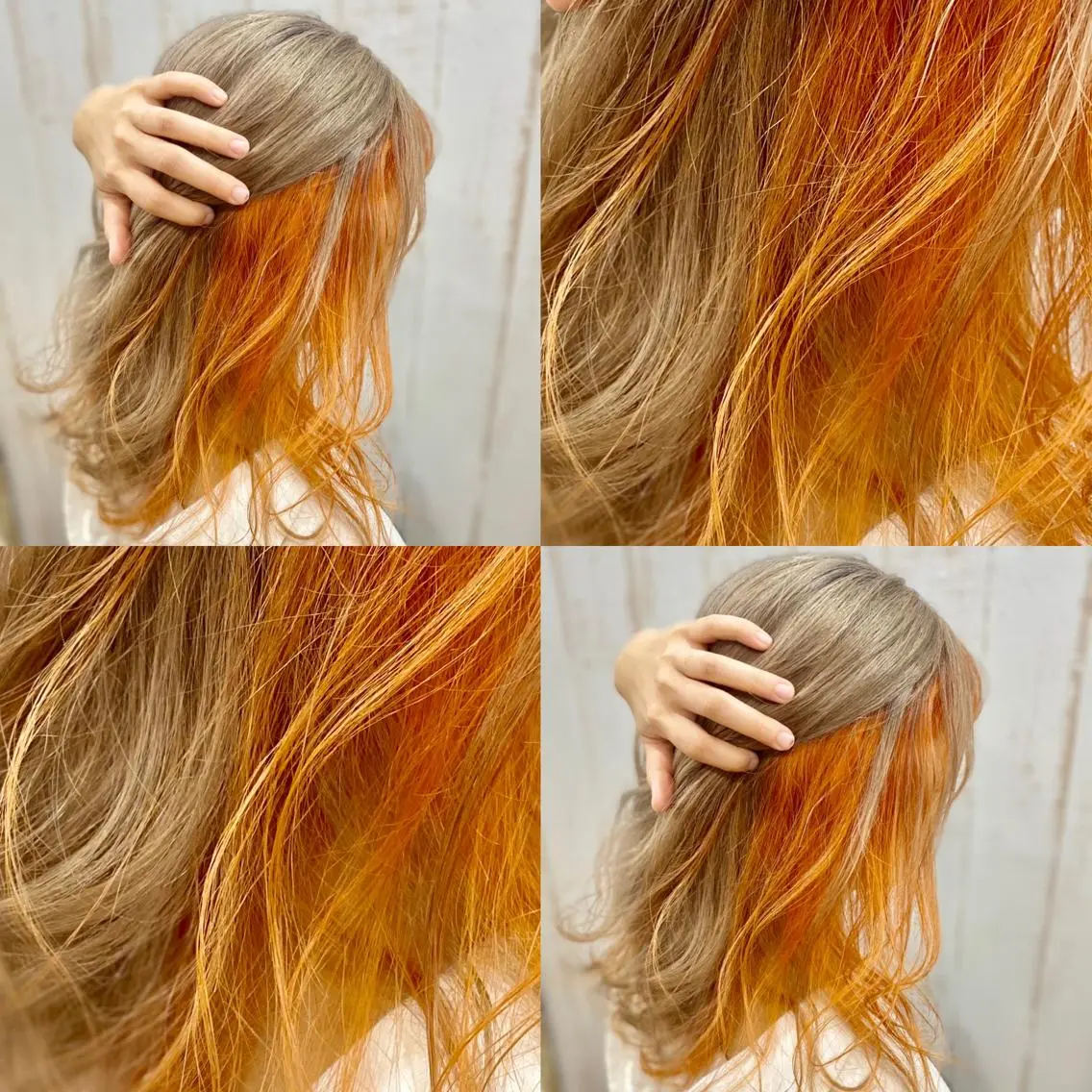 ミディアム カラー ハイトーン💫 エクステ💫maiのヘアスタイル