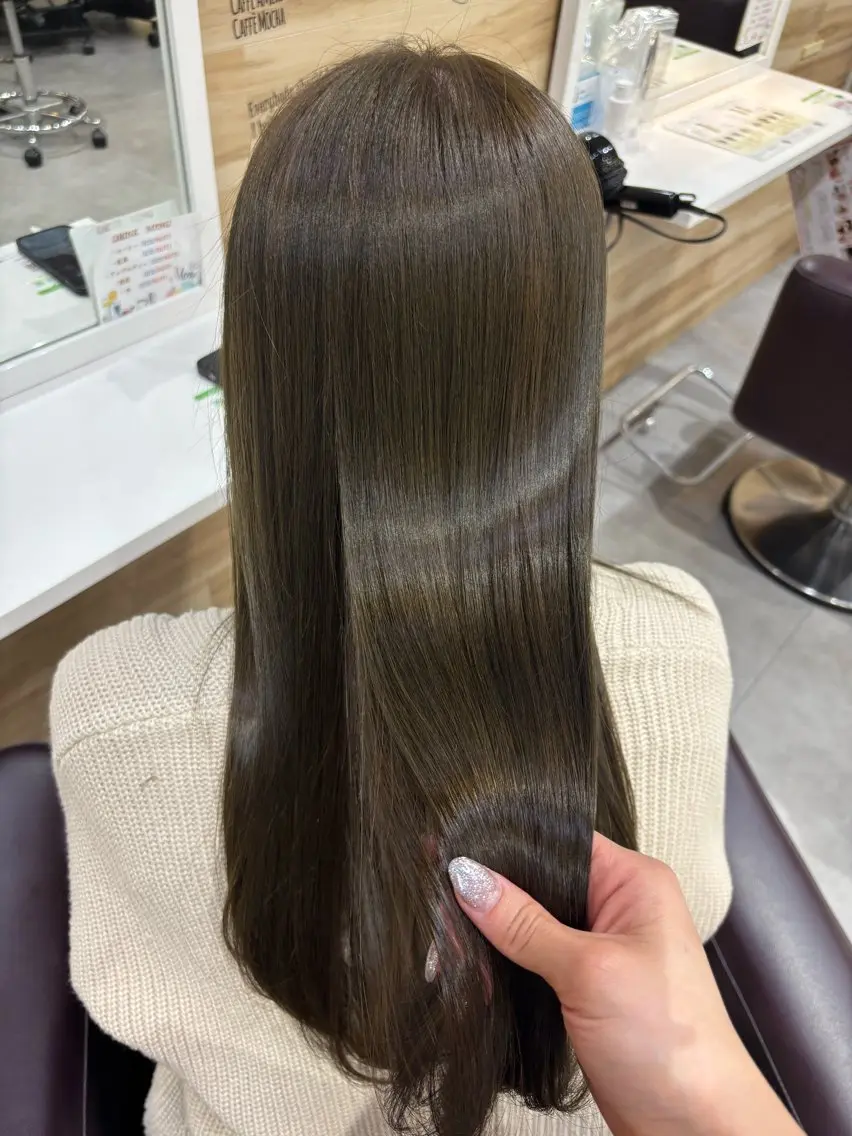 🫧ヘアカラー+前処理TR+マーブ🫧の写真