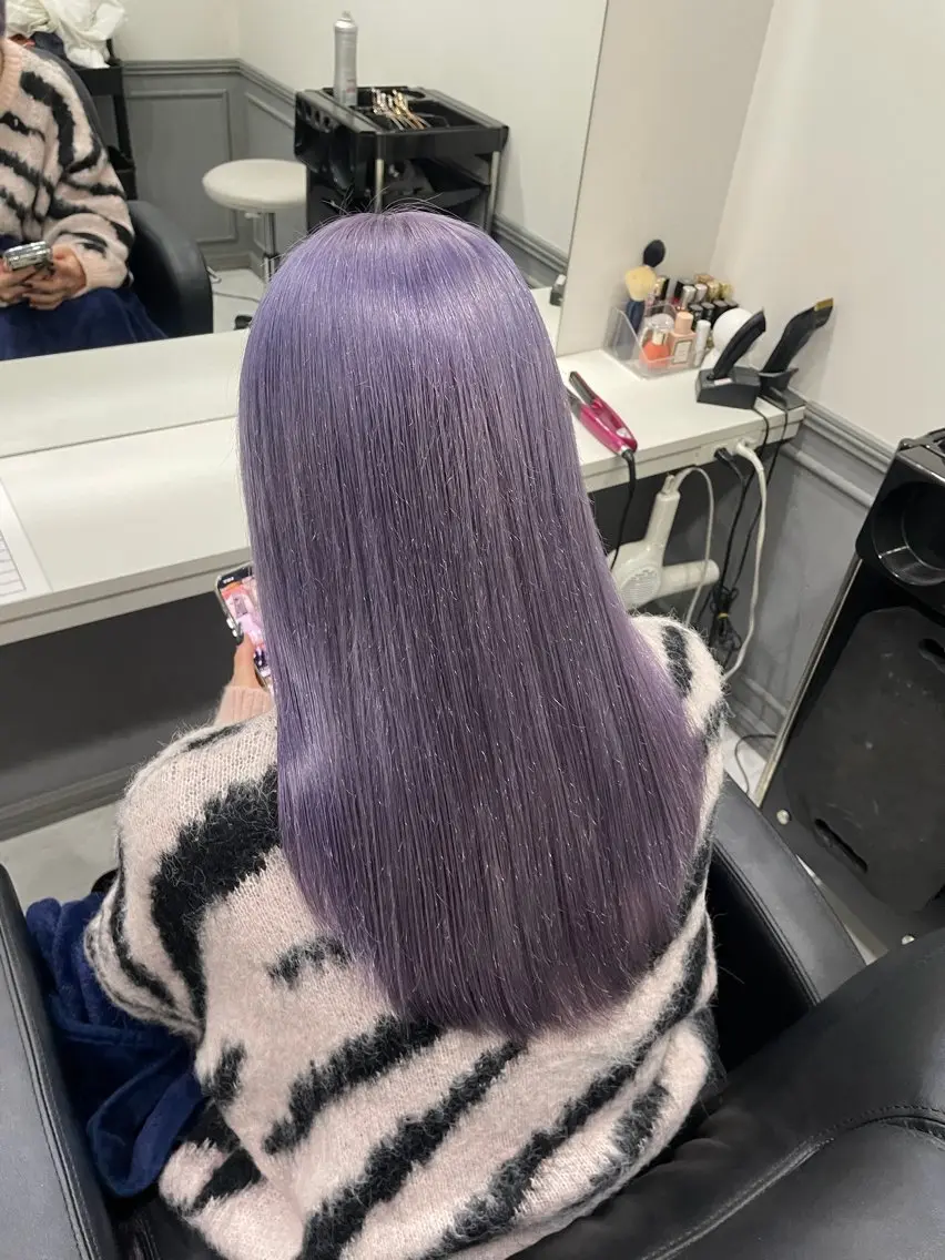 ロング カラー カット ヘアカラー トリートメント 🎀tomoka🎀 髪質改善/ハイトーンのヘアスタイル