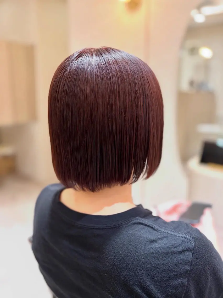 ミディアム カラー 菅原 渚のヘアスタイル