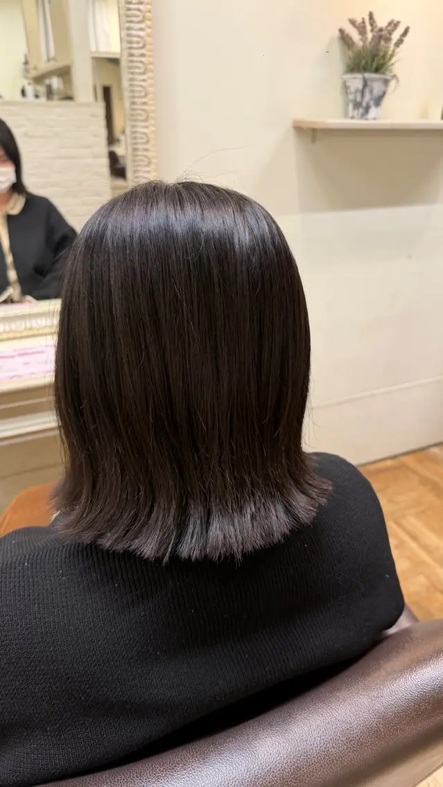 ショート ボブ 南草津/トレンドカラ ー/パーマ　西村美月のヘアスタイル