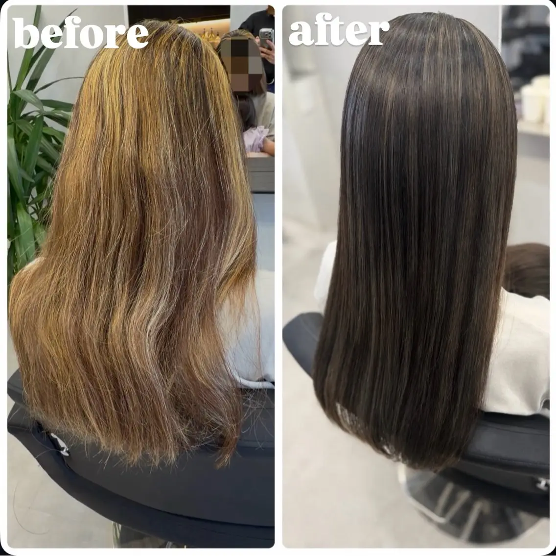 ロング ハイライト 髪質改善 縮毛矯正 ヘアカラー 縮毛矯正 GHØAT【ゴート】 さおりのヘアスタイル