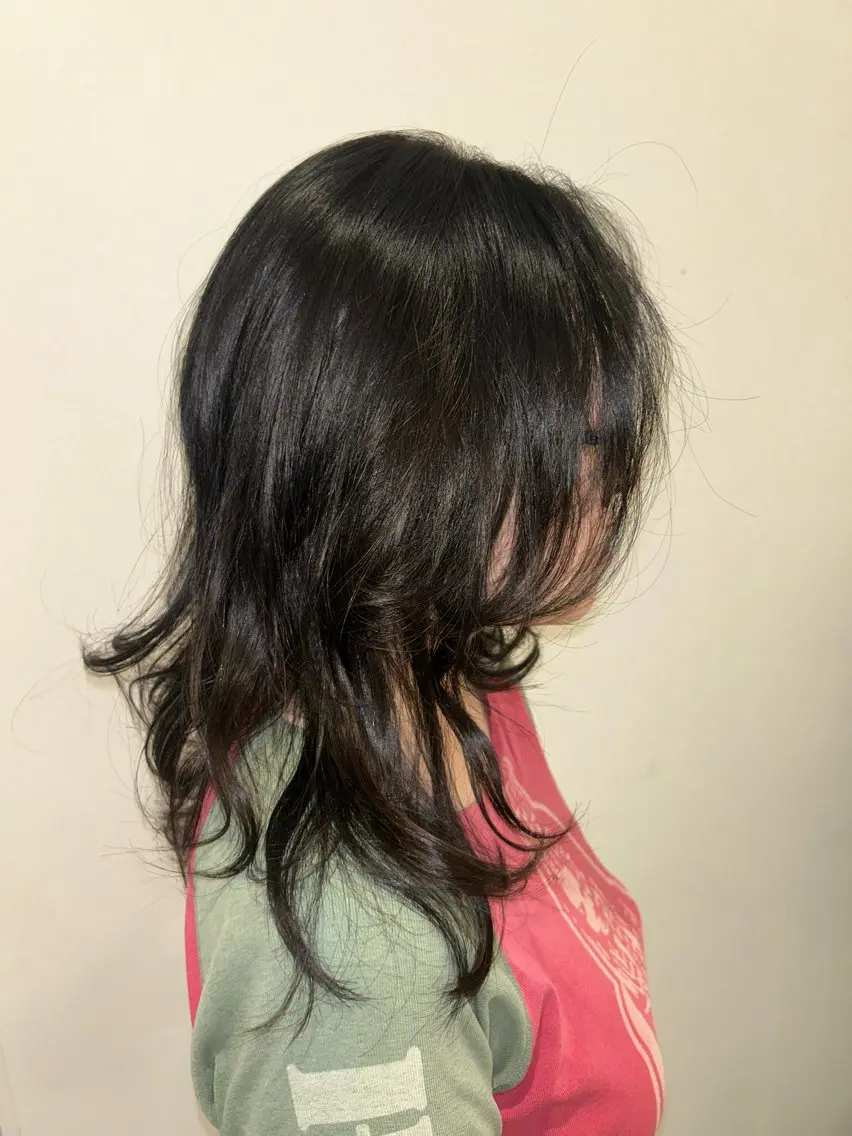 セミロング レイヤーカット ウルフカット 無料カットカラー/ モデル募集💈市川春のヘアスタイル
