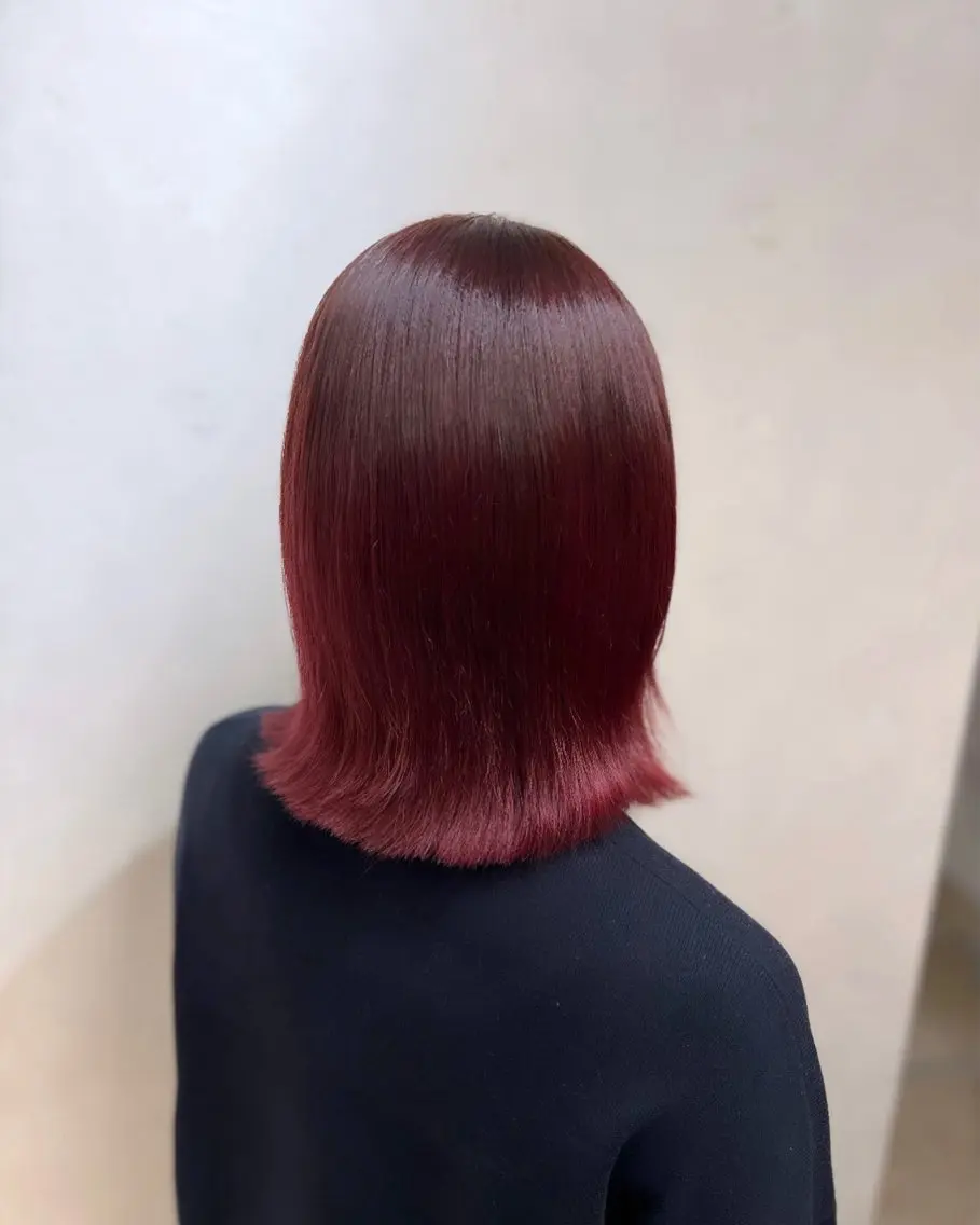 ミディアム カラー ヘアアレンジ ブリーチ ブリーチなしカラー ヘアカラー トリートメント 🩶 Kurumi 🩶のヘアスタイル