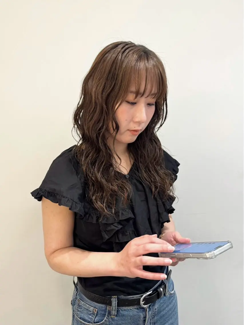パーマ カット パーマ she. momonoのヘアスタイル
