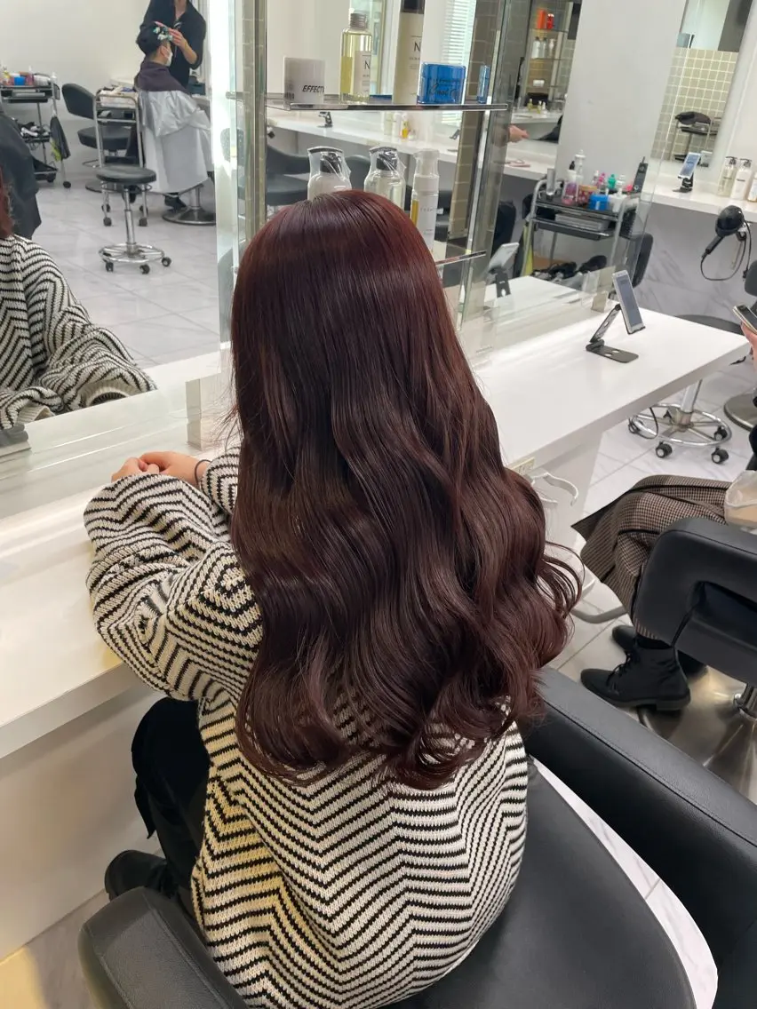 ロング カラー ヘアアレンジ ヘアカラー トリートメント ヘアセット 💗横浜美容室 💗HARUNAのヘアスタイル