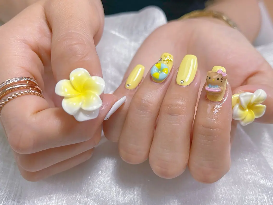 ネイル ハンドネイル 🎀ネイルサロン エクラYUI🎀のネイルデザイン