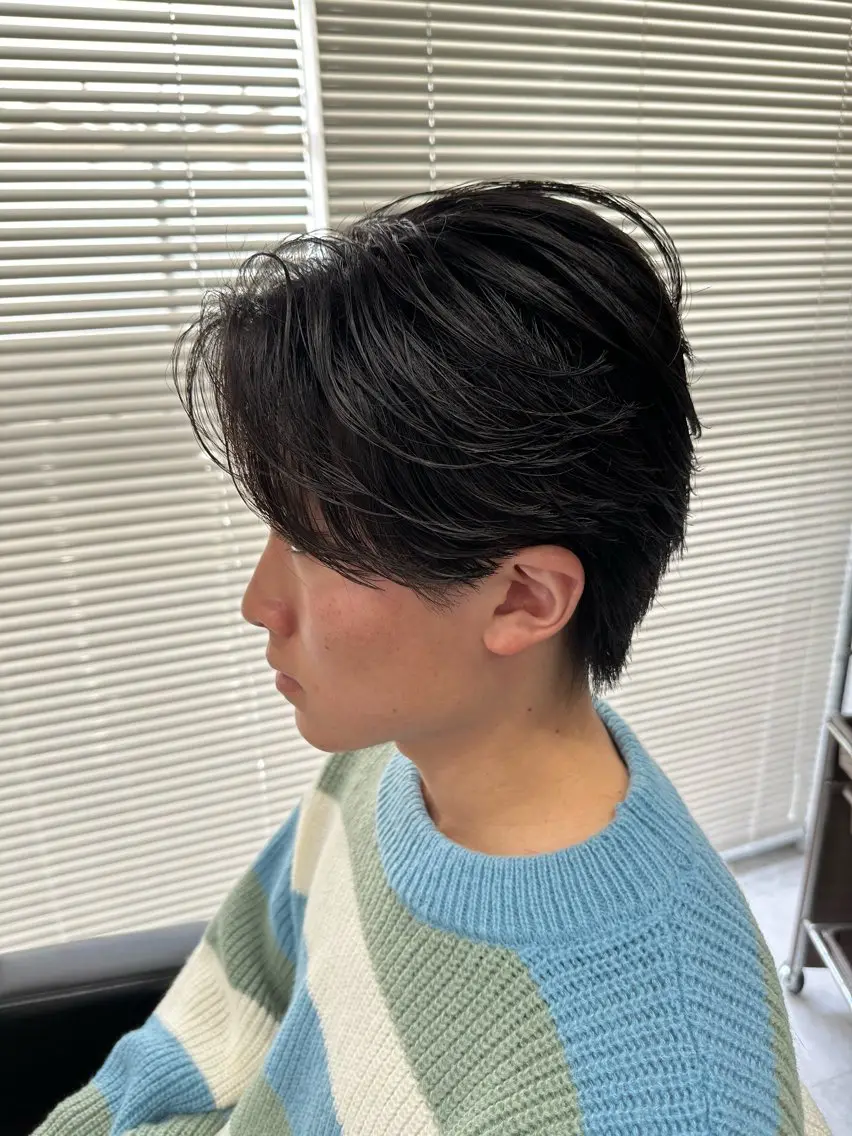ショート パーマ メンズ フェザーパーマ メンズパーマ カット パーマ ユウ🪄 パーマ指名No1のヘアスタイル