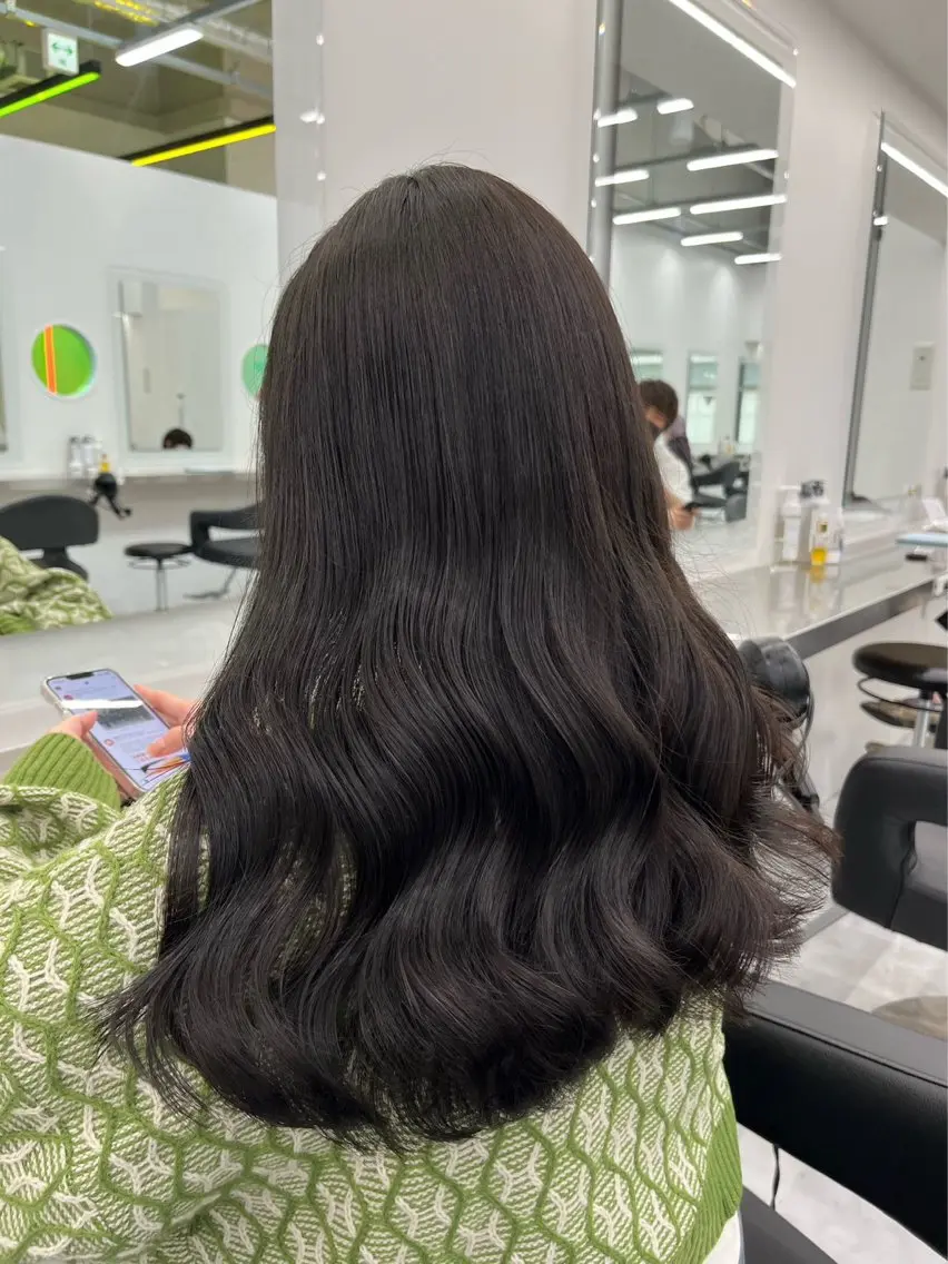 ロング カット ヘッドスパ ヘアセット うる艶トレンドヘア 🕊️上野BABYのヘアスタイル
