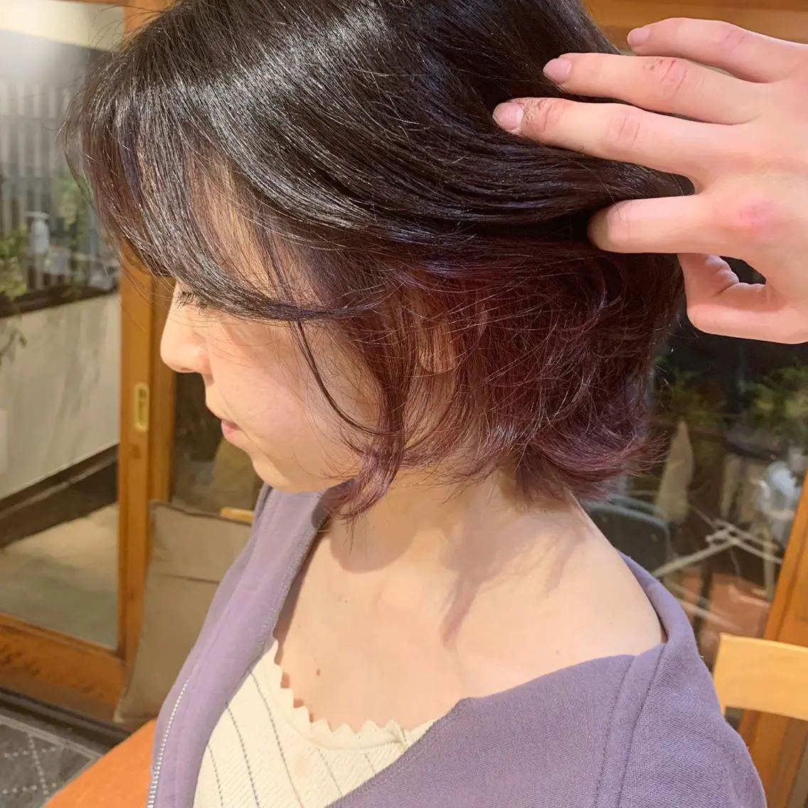 ミディアム カラー カット ヘアカラー トリートメント little 小濱彰太のヘアスタイル