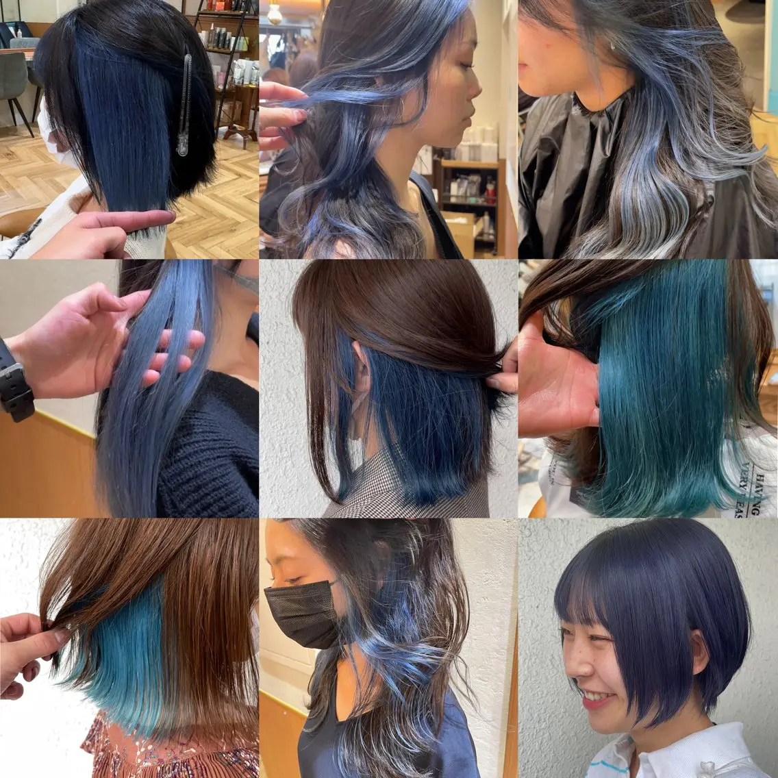 ミディアム カット ヘアカラー トリートメント マンツーマン施術 山口つよしのヘアスタイル