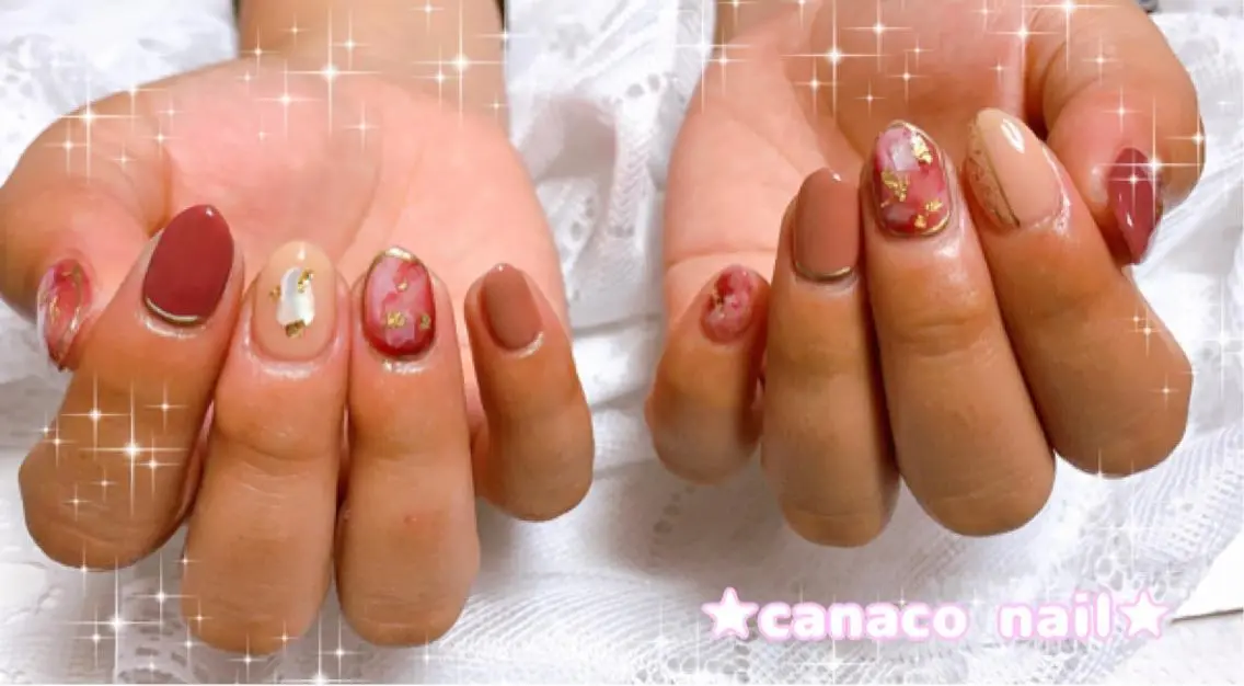 ネイル アートネイル ジェルネイル パラジェル ストーンネイル ハンドネイル ハンドケア ベテランネイル cnc  nailのネイルデザイン