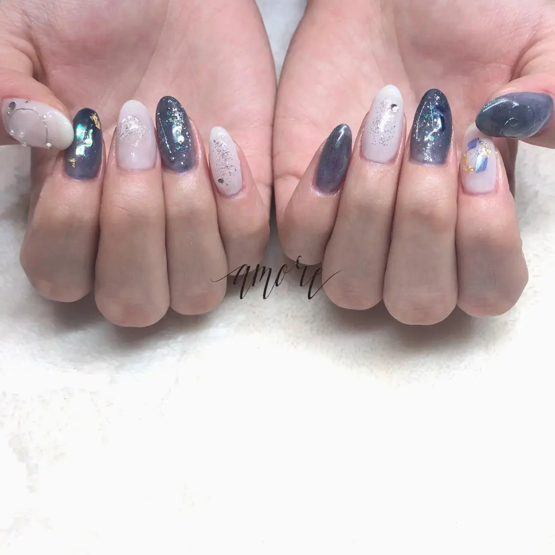 ネイル ジェルネイル ハート ニュアンスネイル 春ネイル You kyehwaのネイルデザイン